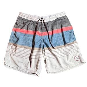 Billabong White and Blue Swimsuit Board Shorts #beachlife